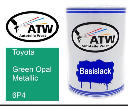 Toyota, Green Opal Metallic, 6P4: 500ml Lackdose, von ATW Autoteile West.